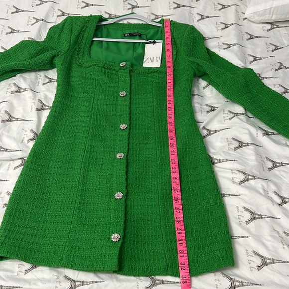 JEWEL GREEN DRESS // ZARA // size medium 💚 - Picture 10 of 11